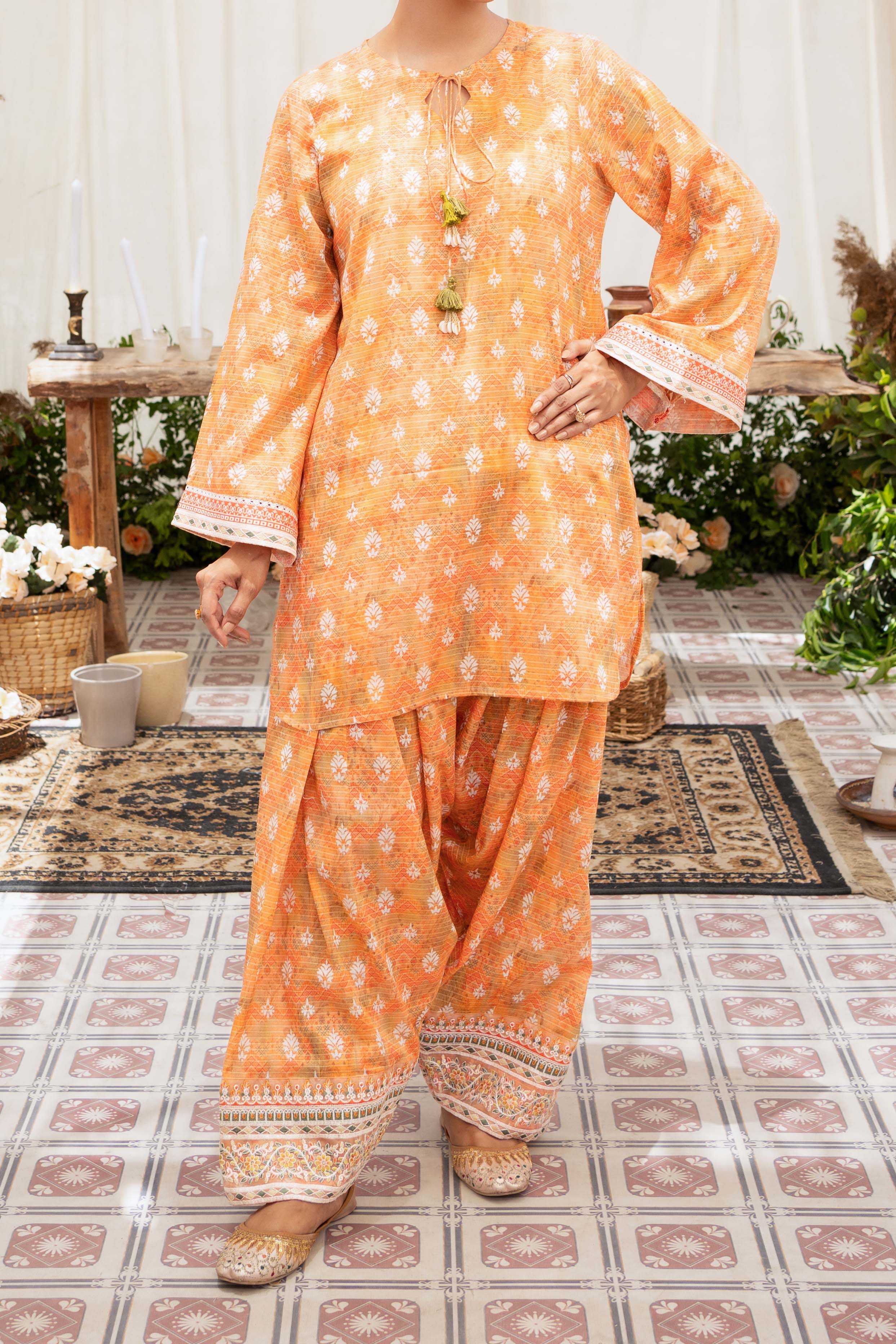 NPSE2088 Embroidered Lawn - Stitched 2 Pc