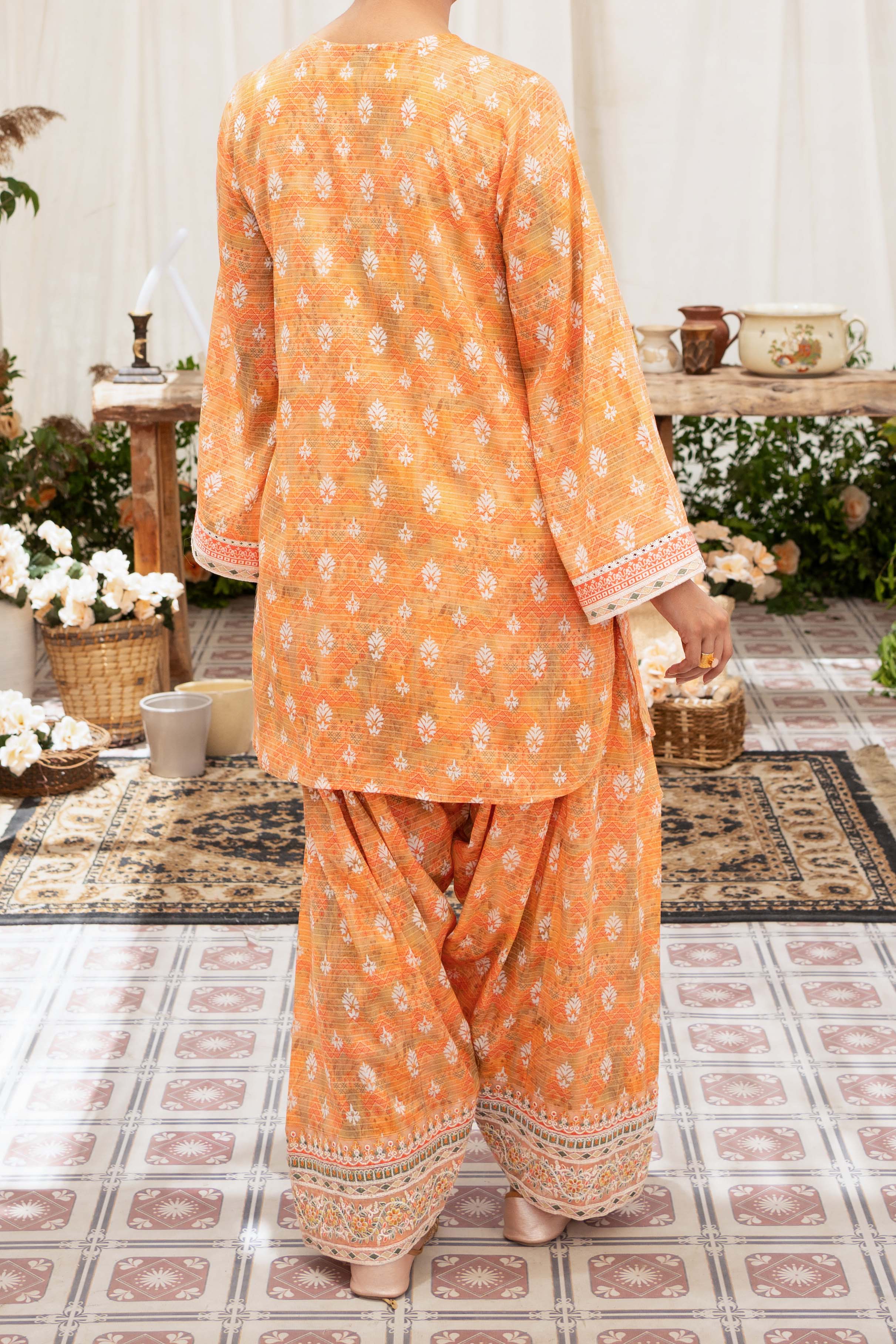 NPSE2088 Embroidered Lawn - Stitched 2 Pc