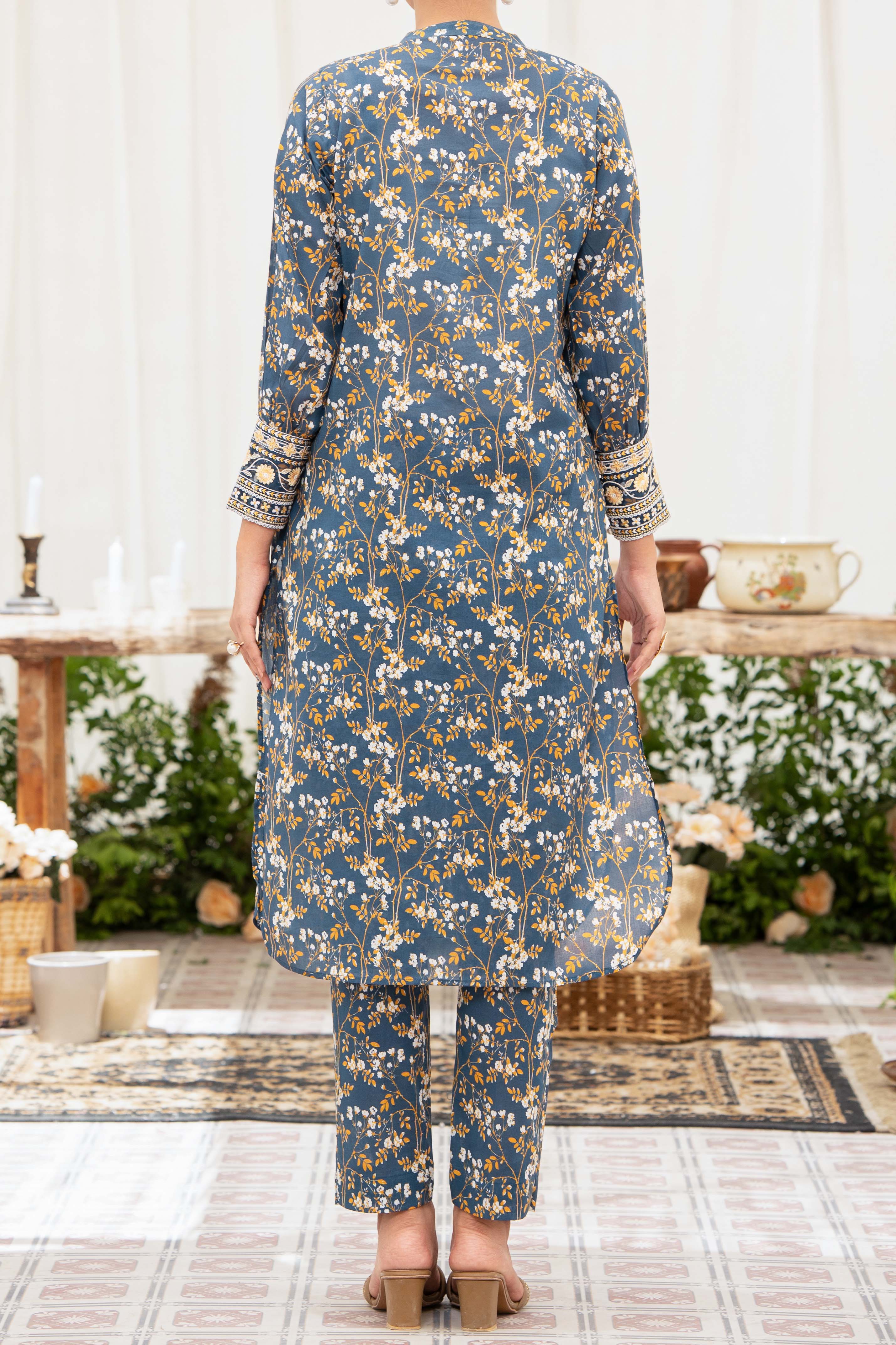 NPSE2093 Embroidered Lawn - Stitched 2 Pc