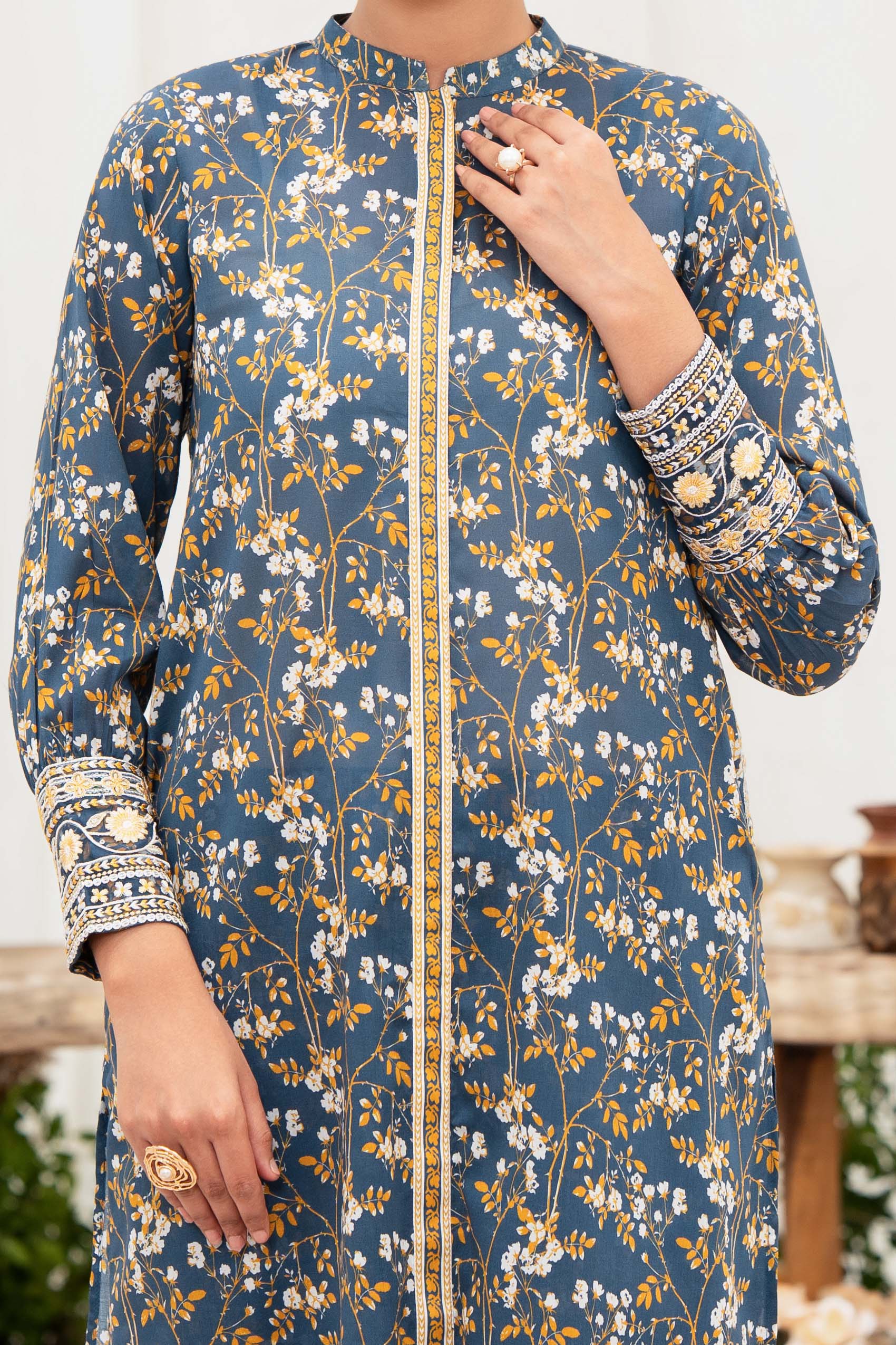NPSE2093 Embroidered Lawn - Stitched 2 Pc