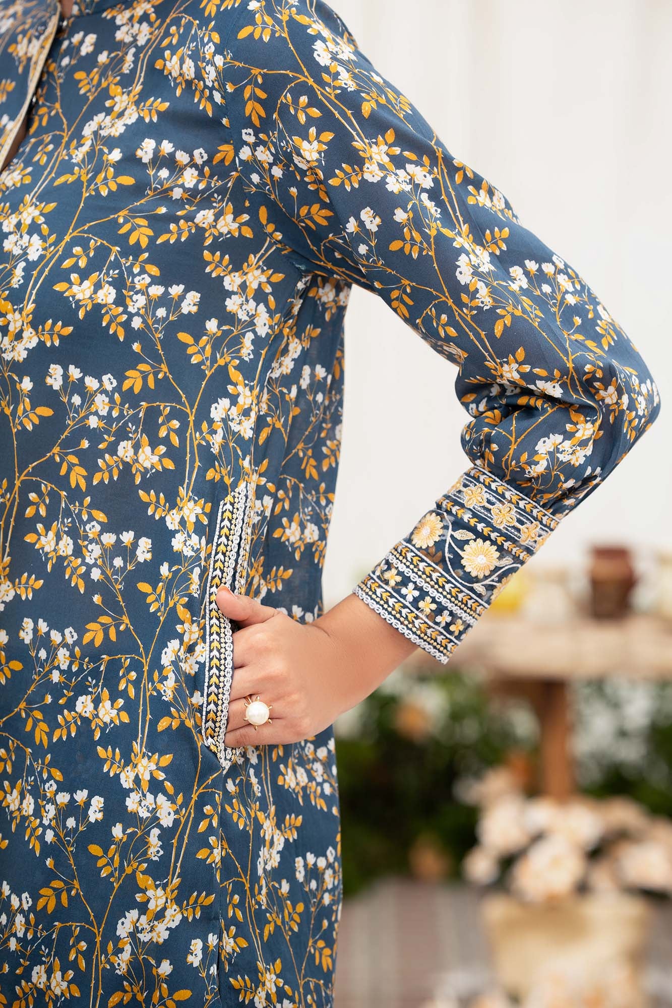 NPSE2093 Embroidered Lawn - Stitched 2 Pc