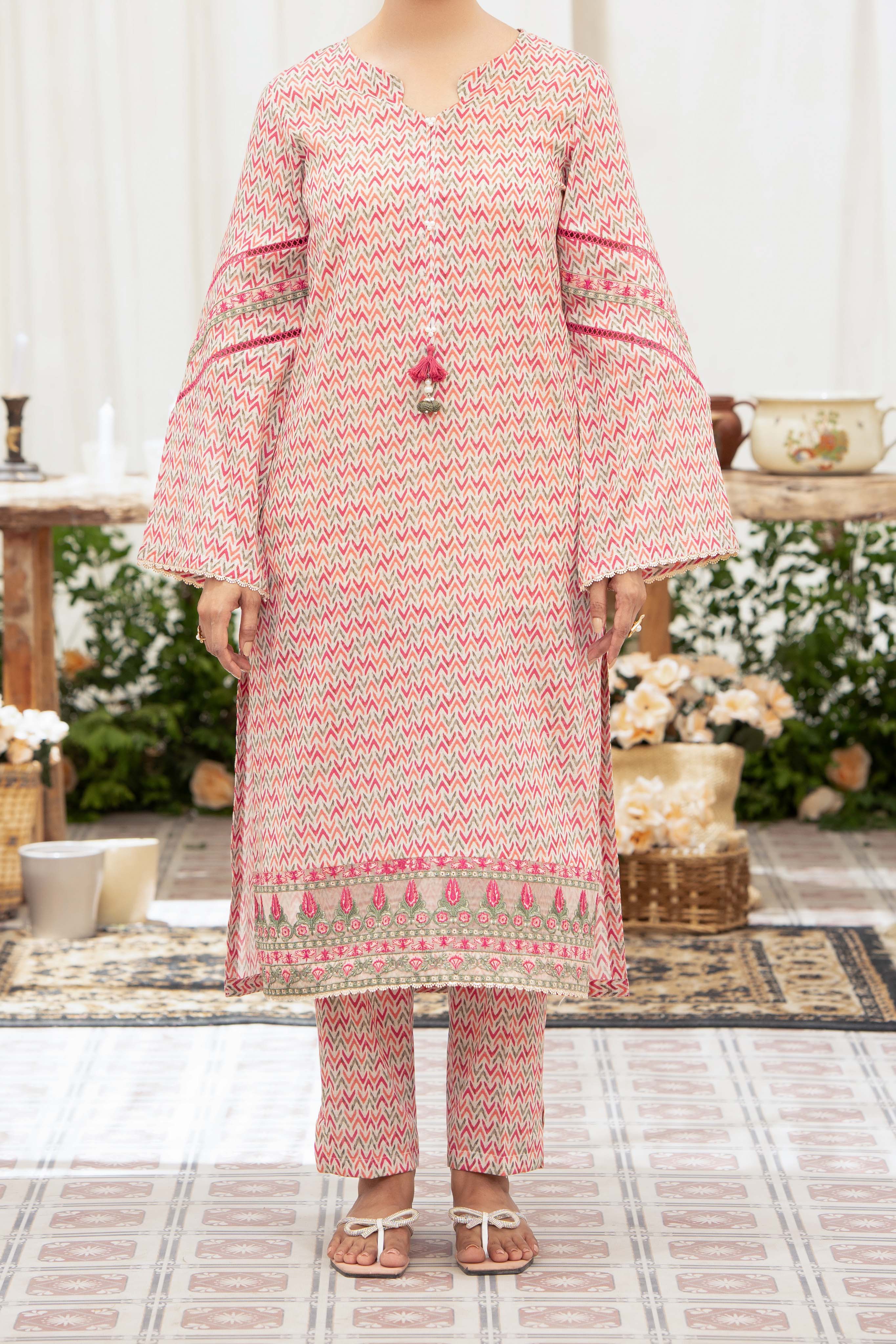 NPSE2090 Embroidered Lawn - Stitched 2 Pc
