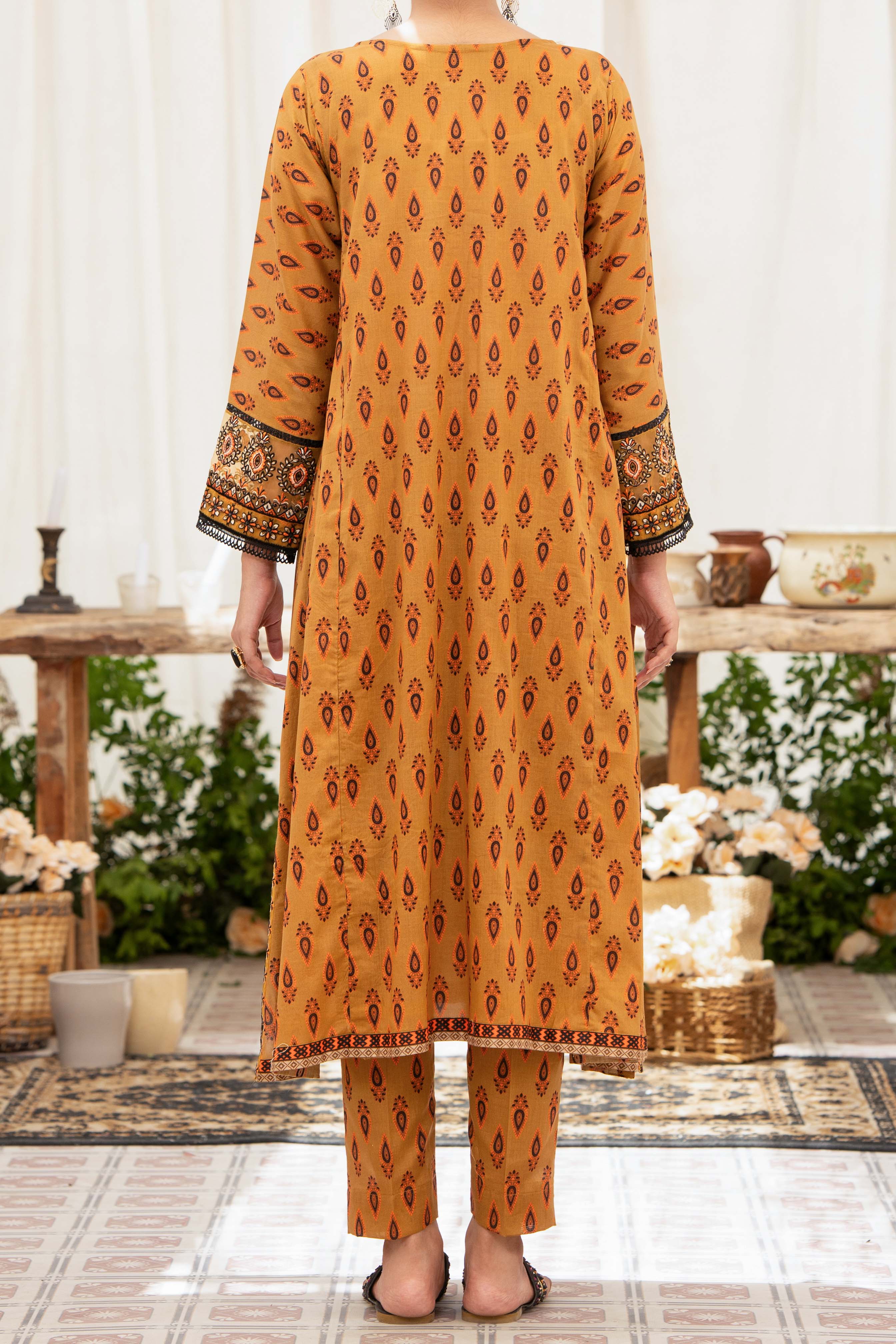 NPSE2091 Embroidered Lawn - Stitched 2 Pc