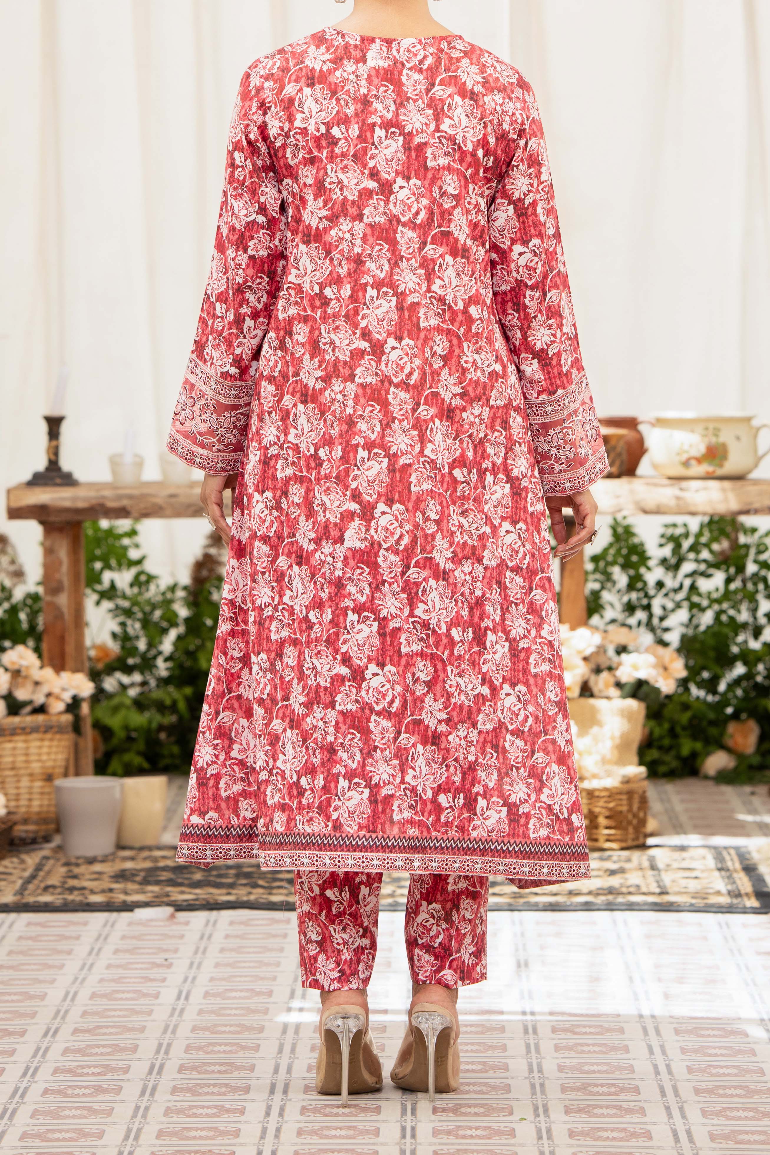 NPSE2094 Embroidered Lawn - Stitched 2 Pc