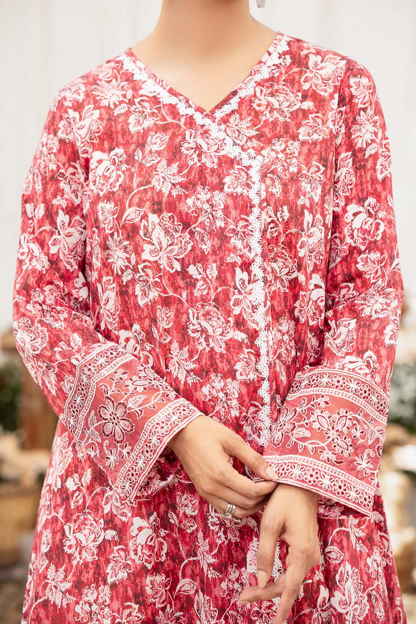 NPSE2094 Embroidered Lawn - Stitched 2 Pc