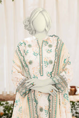 NUSE3311 Embroidered Lawn Suit - Unstitched 3Pc