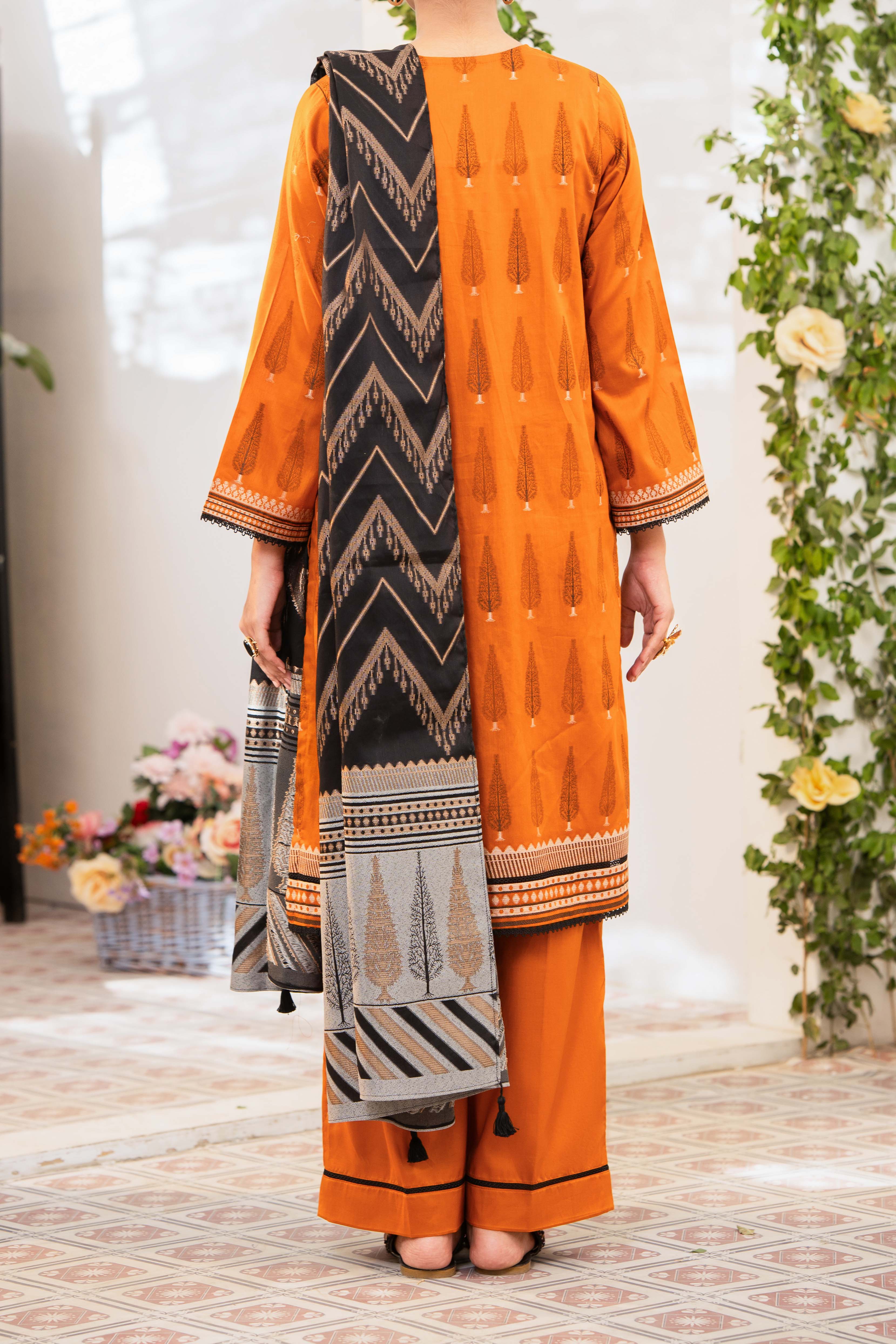 NPSJ3120 Lawn Jacquard - Stitched 3Pc