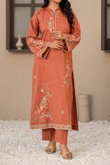 Npsde2107 Embroidered Dobby Lawn - Stitched 2Pc