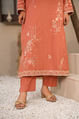 Npsde2107 Embroidered Dobby Lawn - Stitched 2Pc