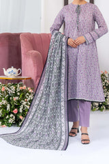 NUSL3318 Printed Lawn Suit - Unstitched 3Pc