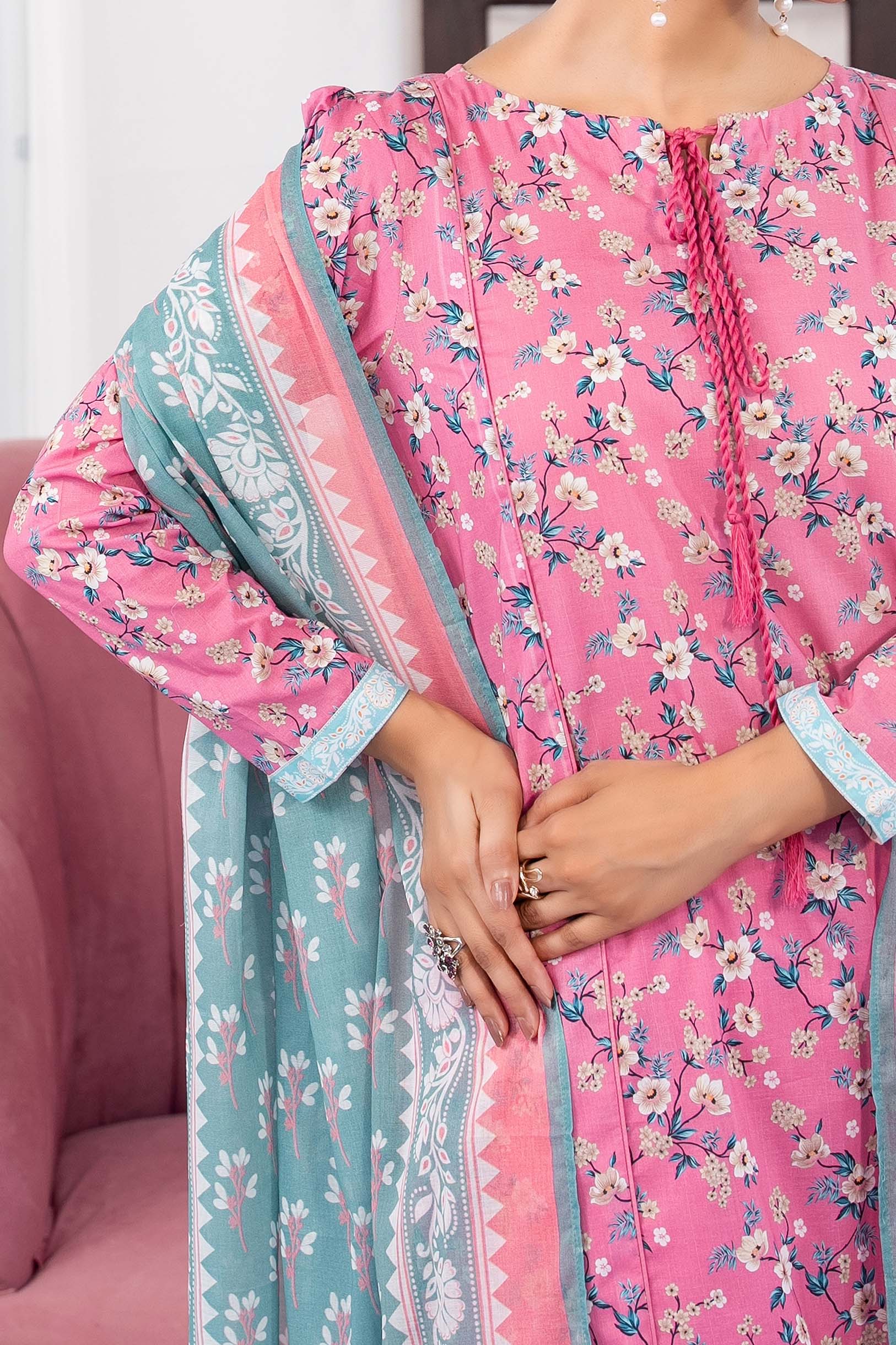 NUSL3339 Printed Lawn Suit - Unstitched 3Pc