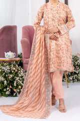 NUSL3337 Printed Lawn Suit - Unstitched 3Pc