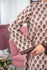 NUSL3303 Printed Lawn Suit - Unstitched 3Pc