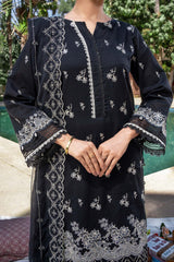 NUSF3269 Schiffli Embroidered Lawn Suit - Unstitched 3Pc