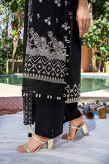 NUSF3269 Schiffli Embroidered Lawn Suit - Unstitched 3Pc