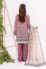 NPSLW3064 Printed Lawn Suit - Stitched 3Pc