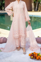 NUSF3271 Schiffli Embroidered Lawn Suit - Unstitched 3Pc