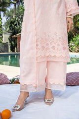 NUSF3271 Schiffli Embroidered Lawn Suit - Unstitched 3Pc