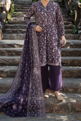 NUSL3219 Printed Cambric Suit - Unstitched 3Pc