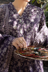 NUSL3219 Printed Cambric Suit - Unstitched 3Pc