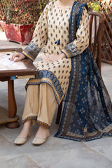 NPSL3114 Digital Printed Lawn Suit - Stitched 3 PC