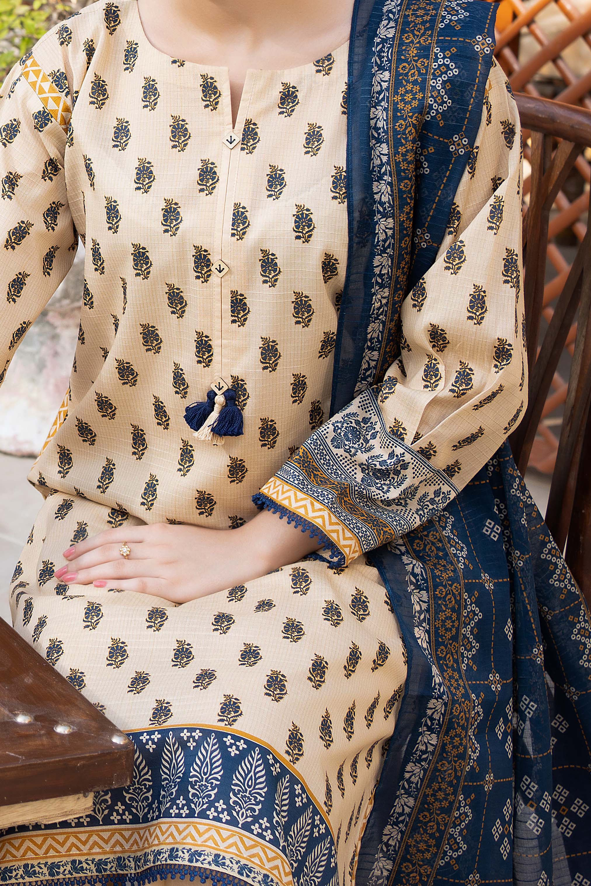 NUSL3262 Printed Lawn Suit - Unstitched 3Pc