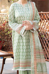 NUSL3234 Printed Lawn Suit - Unstitched 3Pc