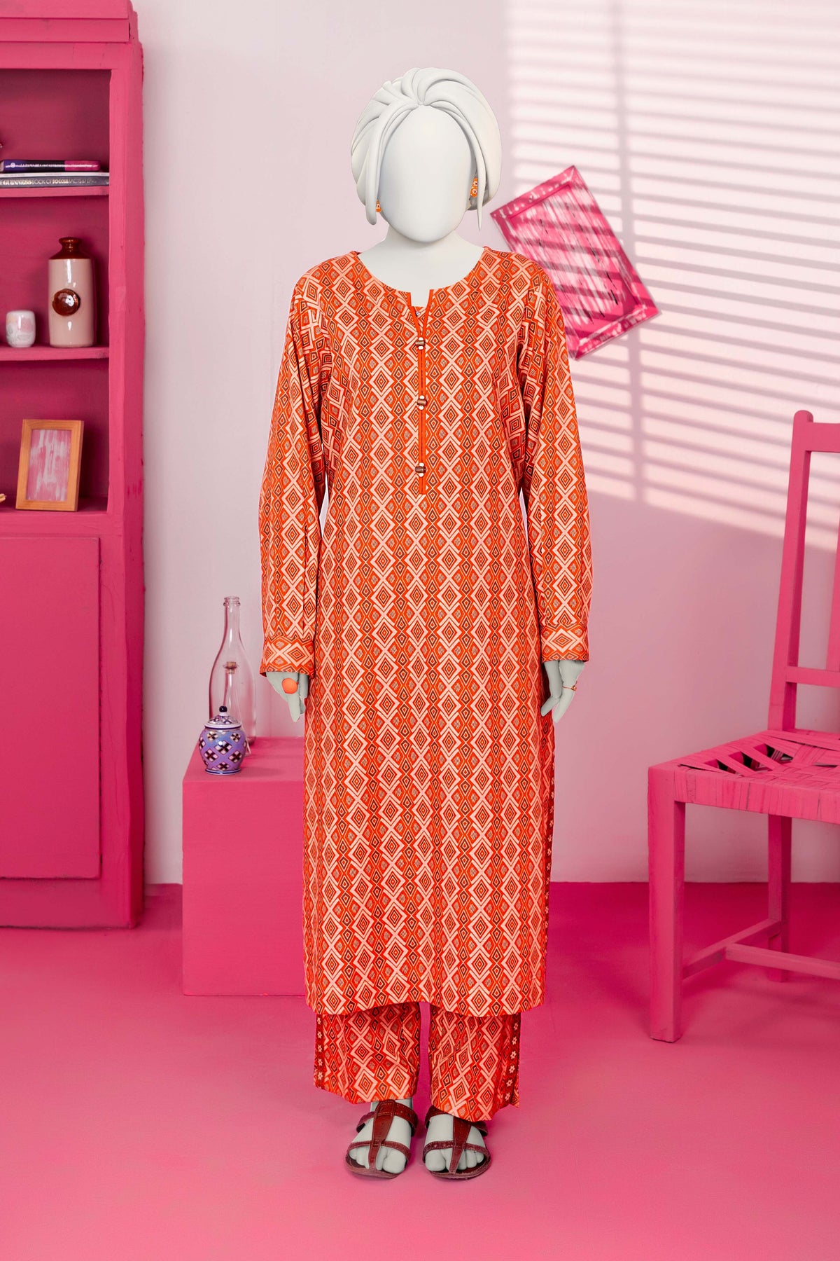 NPW2037 Khaddar Co-Ord - Stitched 2 Pc