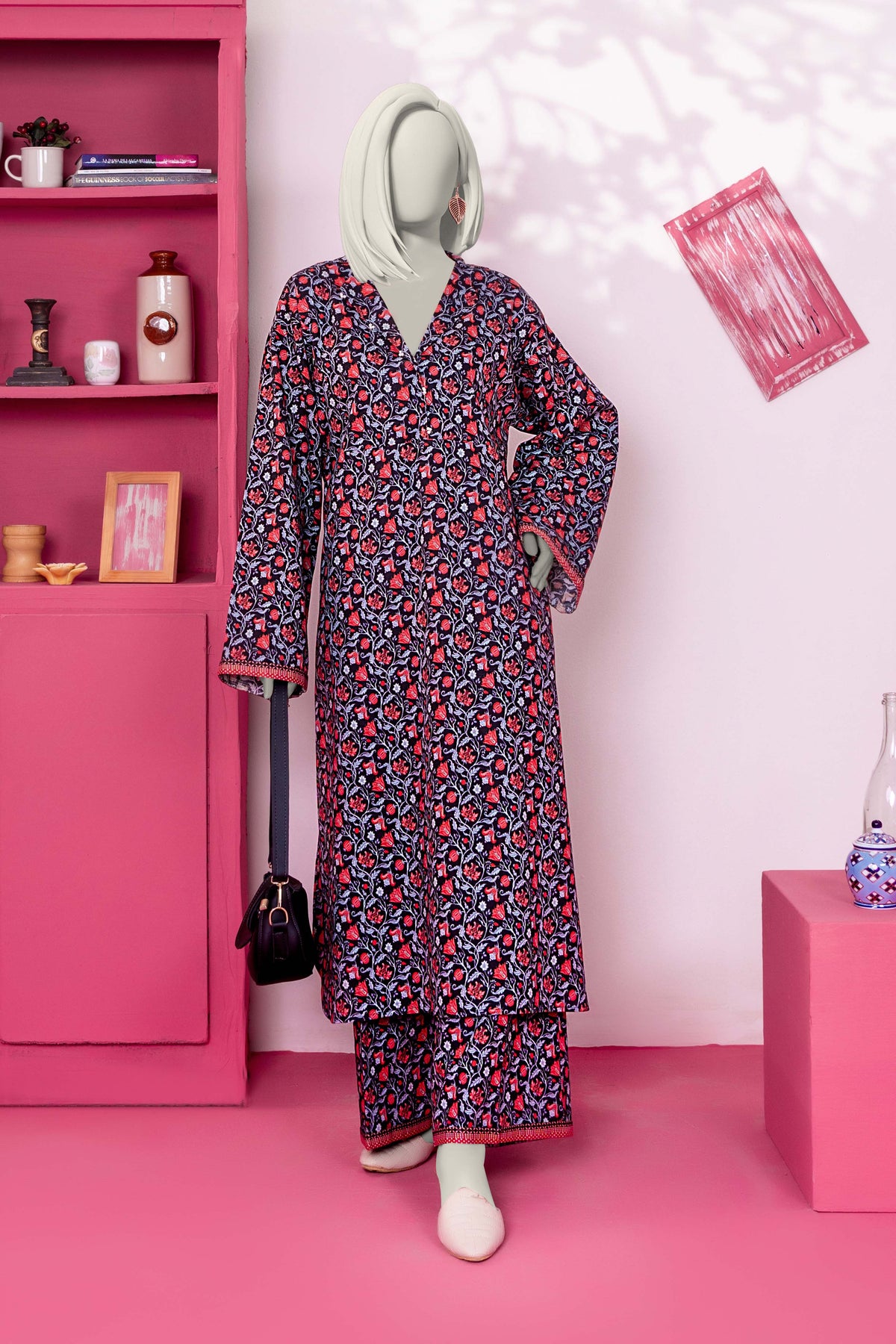 NPW2035 Khaddar Co-Ord - Stitched 2 Pc