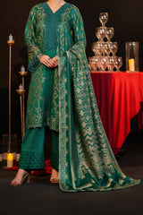 NUSJ3293 Jacquard Lawn Suit - Unstitched 3Pc
