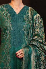 NUSJ3293 Jacquard Lawn Suit - Unstitched 3Pc