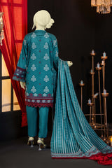 NUSJ3289 Jacquard Lawn Suit - Unstitched 3Pc