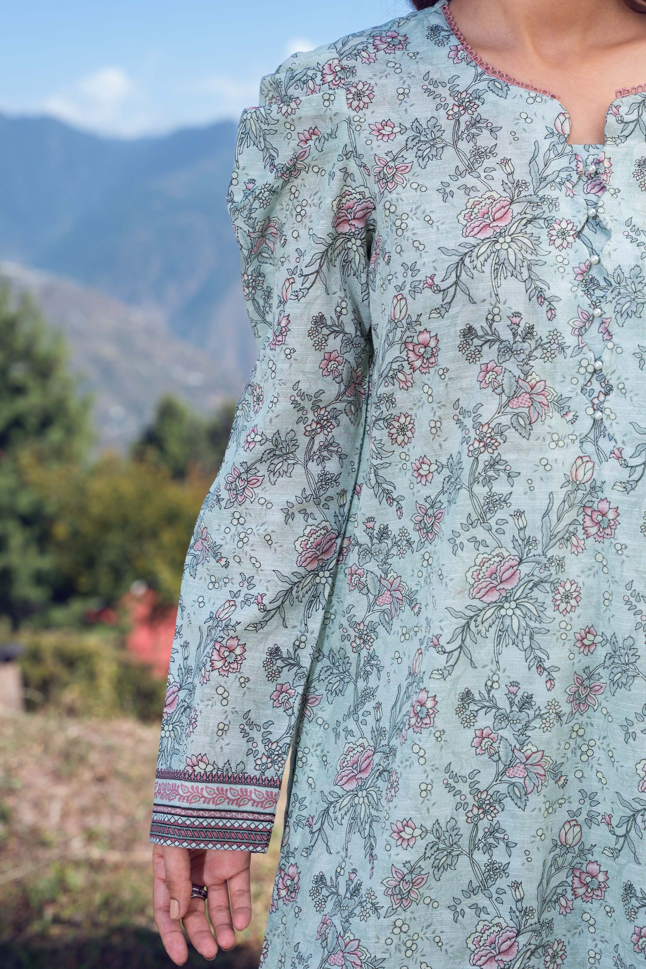 LAUREL - Printed Unstitched Khaddar Suit (3 Piece) 3140