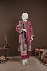 NUS3174 Digital Printed Lawn Suit - 3Pc