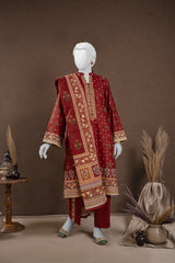 NUS3175 Digital Printed Lawn Suit - 3Pc