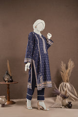 NUS3176 Digital Printed Lawn Suit - 3Pc