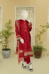 NUS3183 Digital Printed Lawn Suit - 3Pc