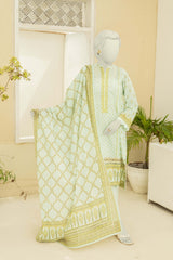 NUS3194 Digital Printed Lawn Suit - 3Pc