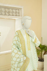 NUS3194 Digital Printed Lawn Suit - 3Pc