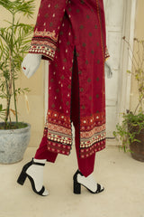 NUS3183 Digital Printed Lawn Suit - 3Pc