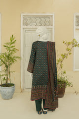 NUS3182 Digital Printed Lawn Suit - 3Pc