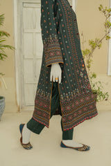 NUS3182 Digital Printed Lawn Suit - 3Pc