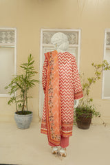 NUS3195 Digital Printed Lawn Suit - 3Pc