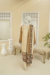 NUS3181 Digital Printed Lawn Suit - 3Pc