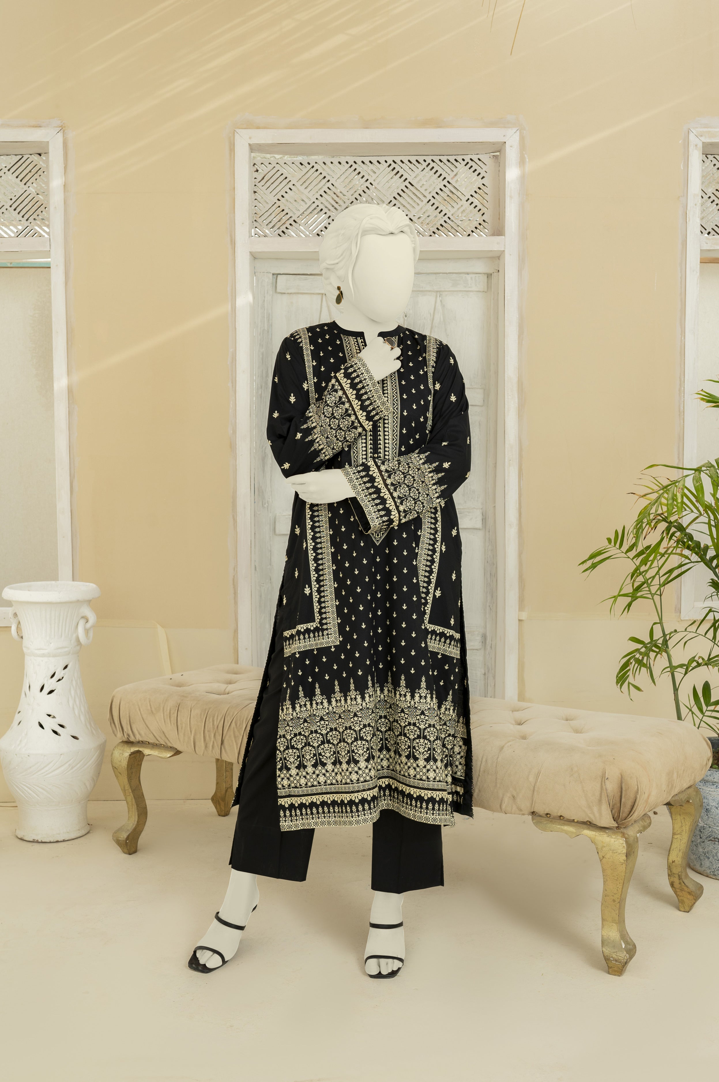 NPS3026 Digital Printed Lawn Suit - Stitched 3Pc