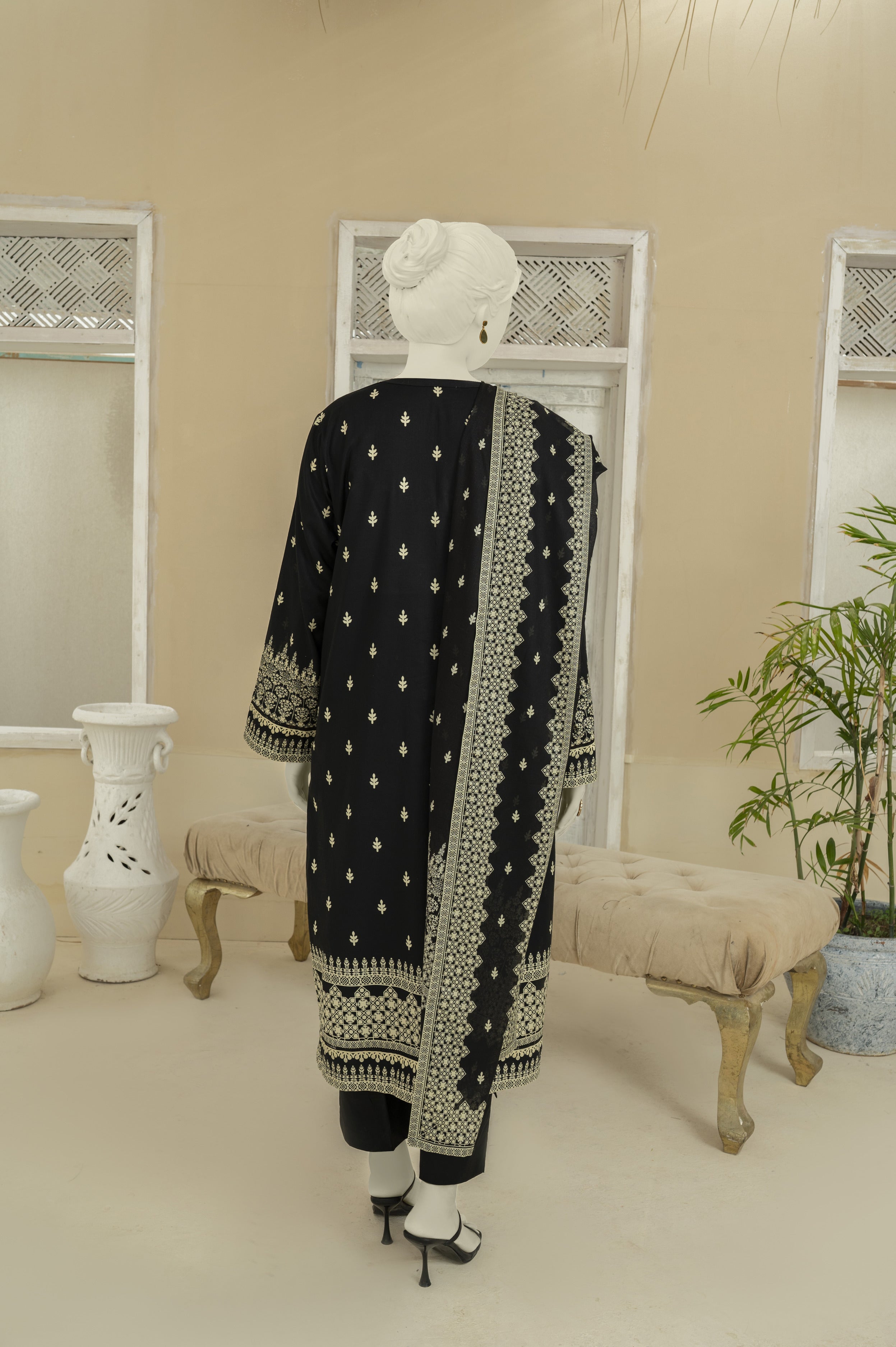 NPS3026 Digital Printed Lawn Suit - Stitched 3Pc