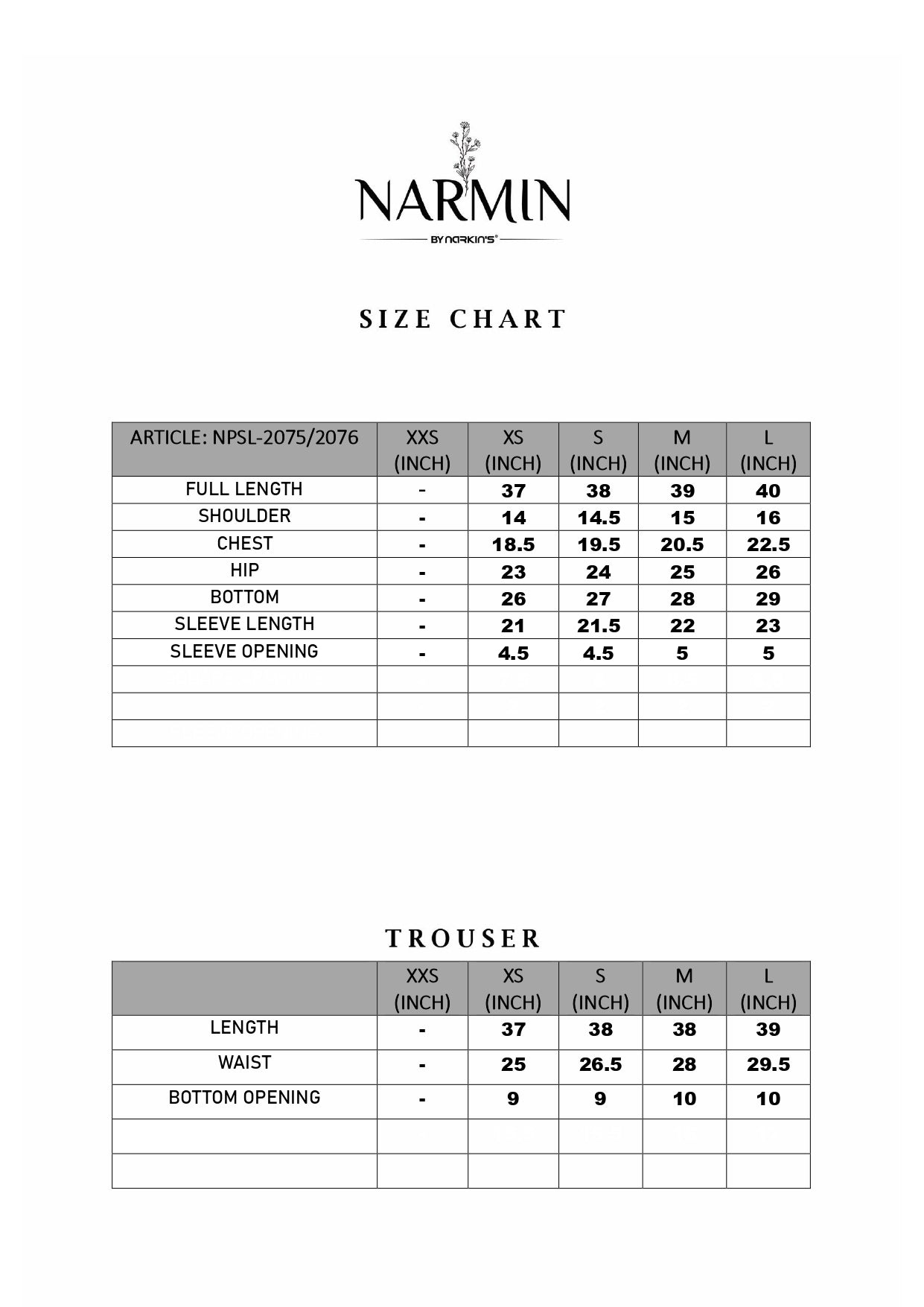 NPSL2075 - Stitched 2 Pc
