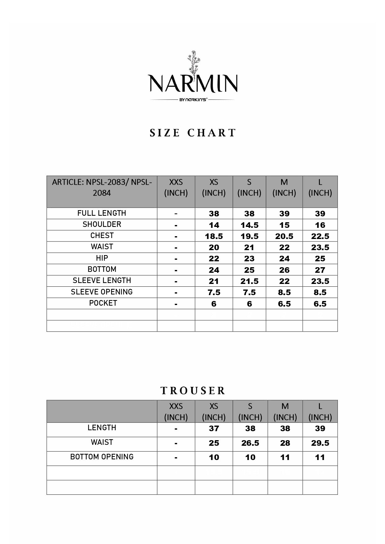 NPSL2083 - Stitched 2 Pc