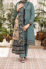 NUSL3295 Printed Lawn Suit - Unstitched 3Pc