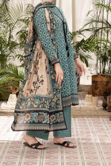 NUSL3295 Printed Lawn Suit - Unstitched 3Pc